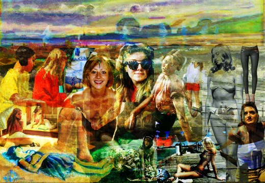 S?rensen, Carl Frederik, 1818-1879; Rough Sea beside a Jetty