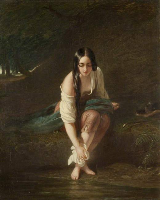 Leslie, Charles Robert, 1794-1859; At the Pool